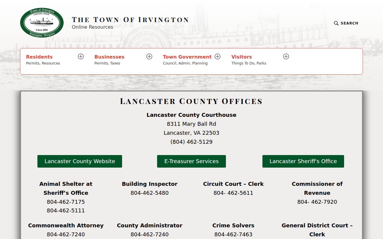 Irvington criminal history law-enforcement and court routing
